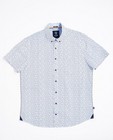 Hemden - Wit hemd met een zigzagmotief