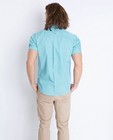 Hemden - Turkoois hemd met allover print