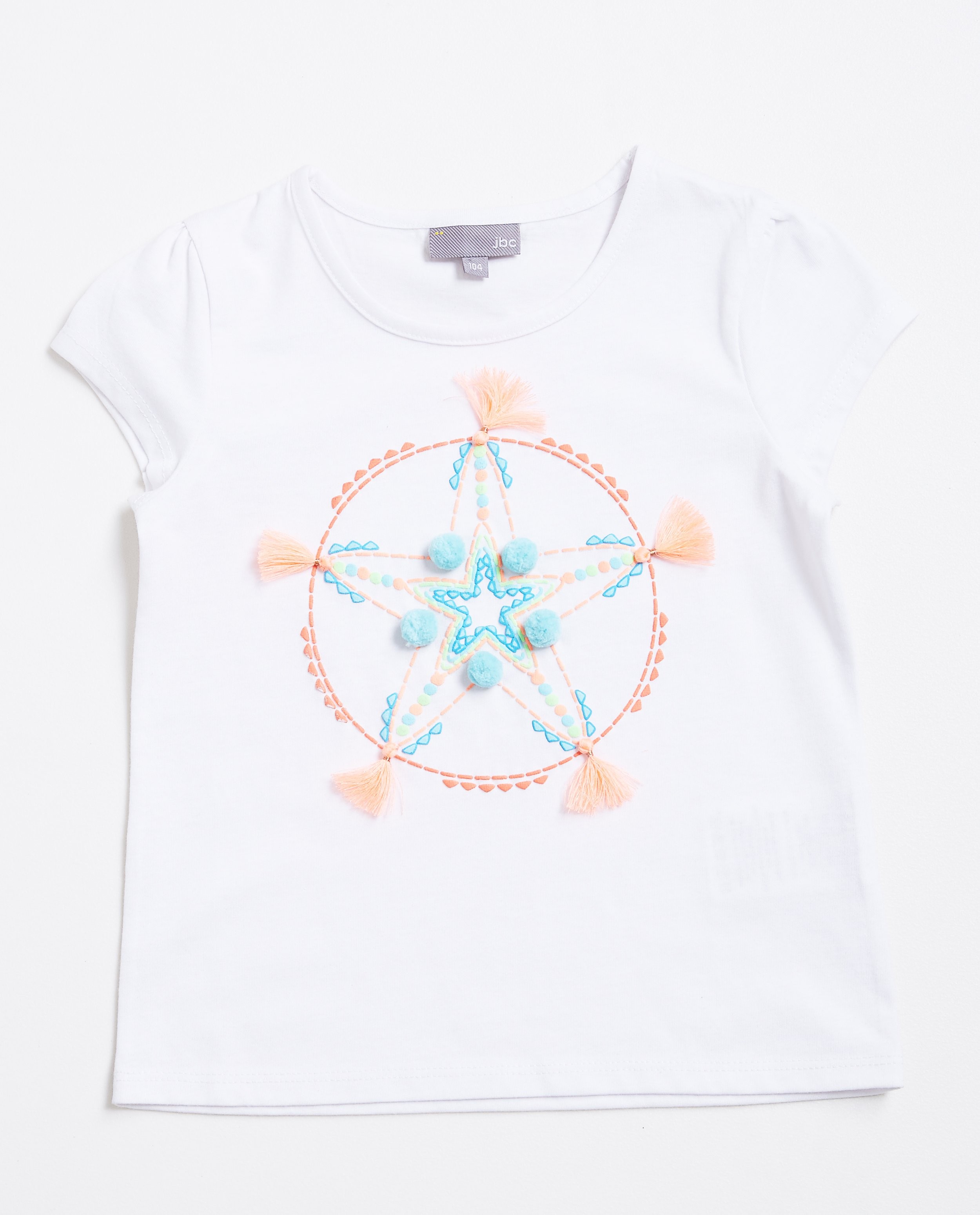 T-shirts - Wit T-shirt met sterrenprint