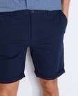 Shorts - Grijze katoenen chinoshort 
