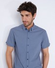Hemden - Slim fit hemd met grijze print