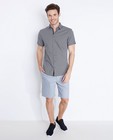 Slim fit hemd met grijze print - null - Iveo