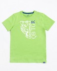 Donkerblauw T-shirt met tijgerprint - null - Besties