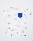Roomwit T-shirt met tijgerprint - null - JBC