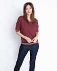 Chemises - Rode blouse met abstracte print