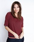 Chemises - Rode blouse met abstracte print