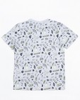 T-shirts - Grijs T-shirt met allover print