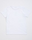 T-shirts - Wit T-shirt met opschrift + print