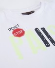 T-shirts - Wit T-shirt met opschrift + print