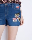 Shorts - Jeansshort met patches