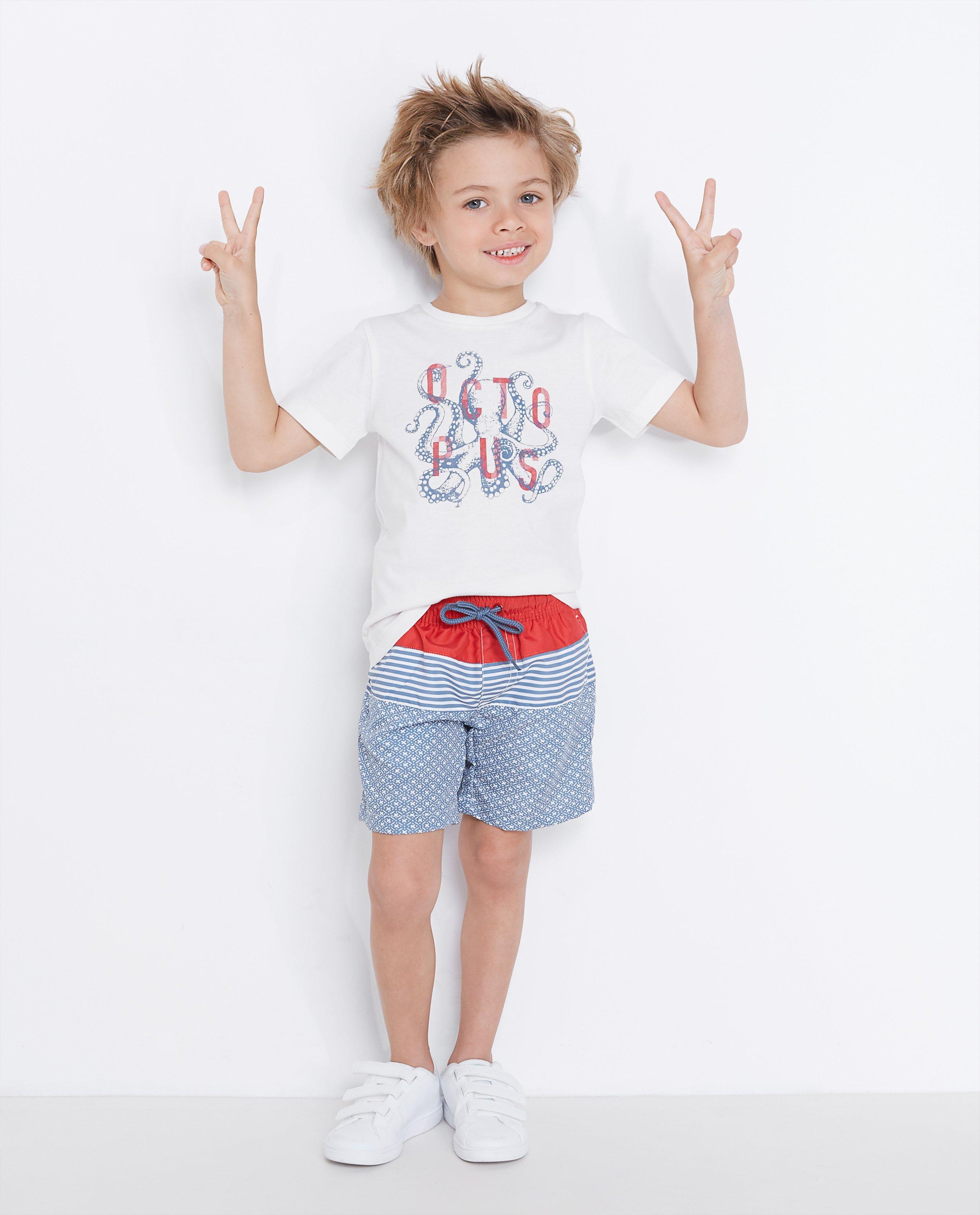 Zwemshort met print - Product Detail - blauw - afbeelding nummer 1