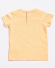 T-shirts - Fluo-oranje T-shirt met leeuwenprint
