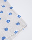Chemises - Lichtgrijs hemd met hondenprint