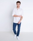 Hemden - Wit hemd van een linnenblend