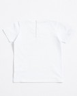 T-shirts - Wit T-shirt met snor BESTies