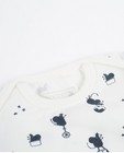 T-shirts - Witte longsleeve met muizenprint