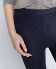 Pantalons - Donkerblauwe legging met coating
