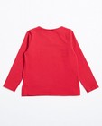 T-shirts - Rode longsleeve met print Heidi