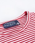 T-shirts - Rood-wit gestreepte longsleeve Maya