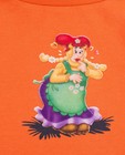 T-shirts - Oranje rolkraagtrui met print Plop