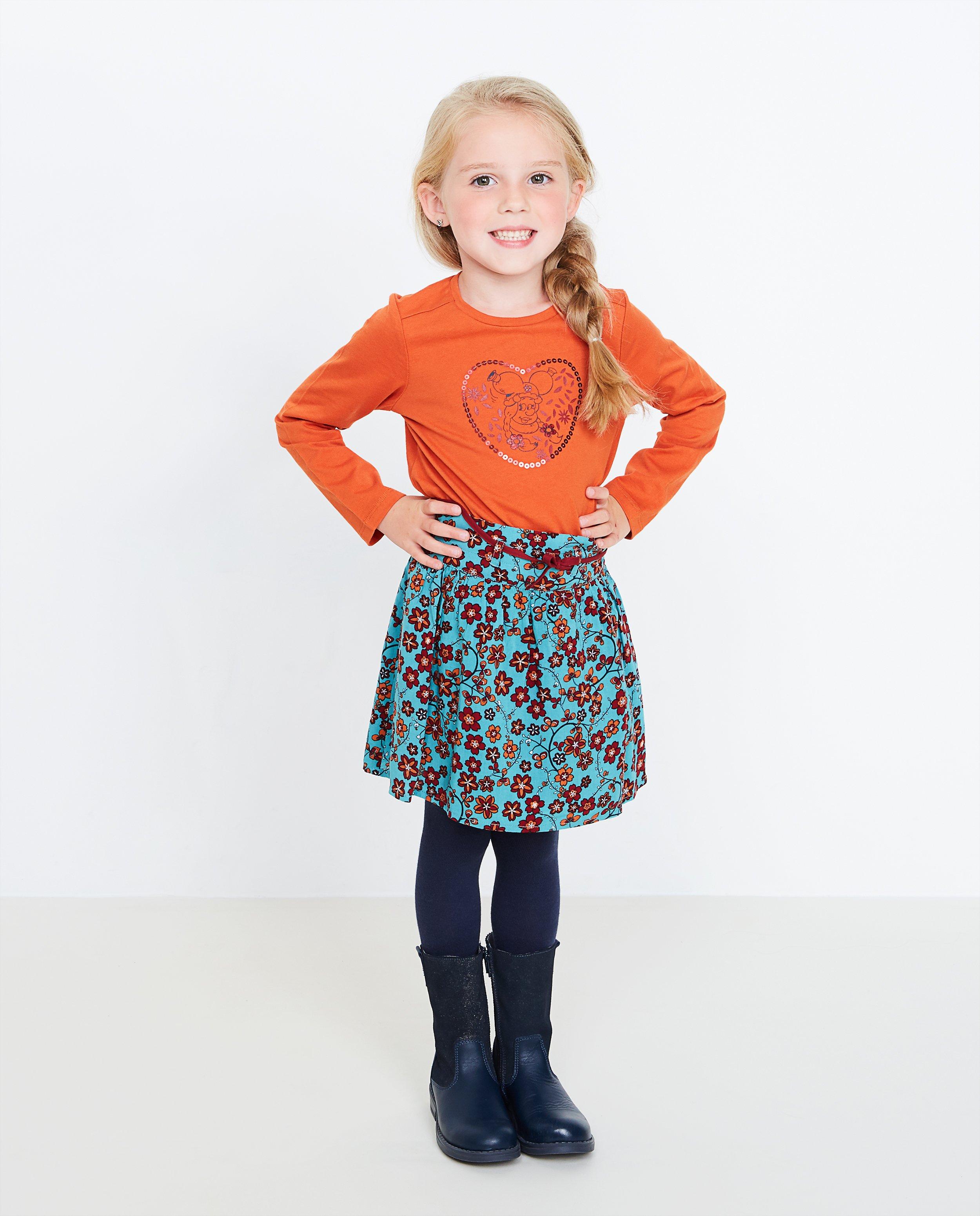 Turkooizen rok met print Plop - null - Plop