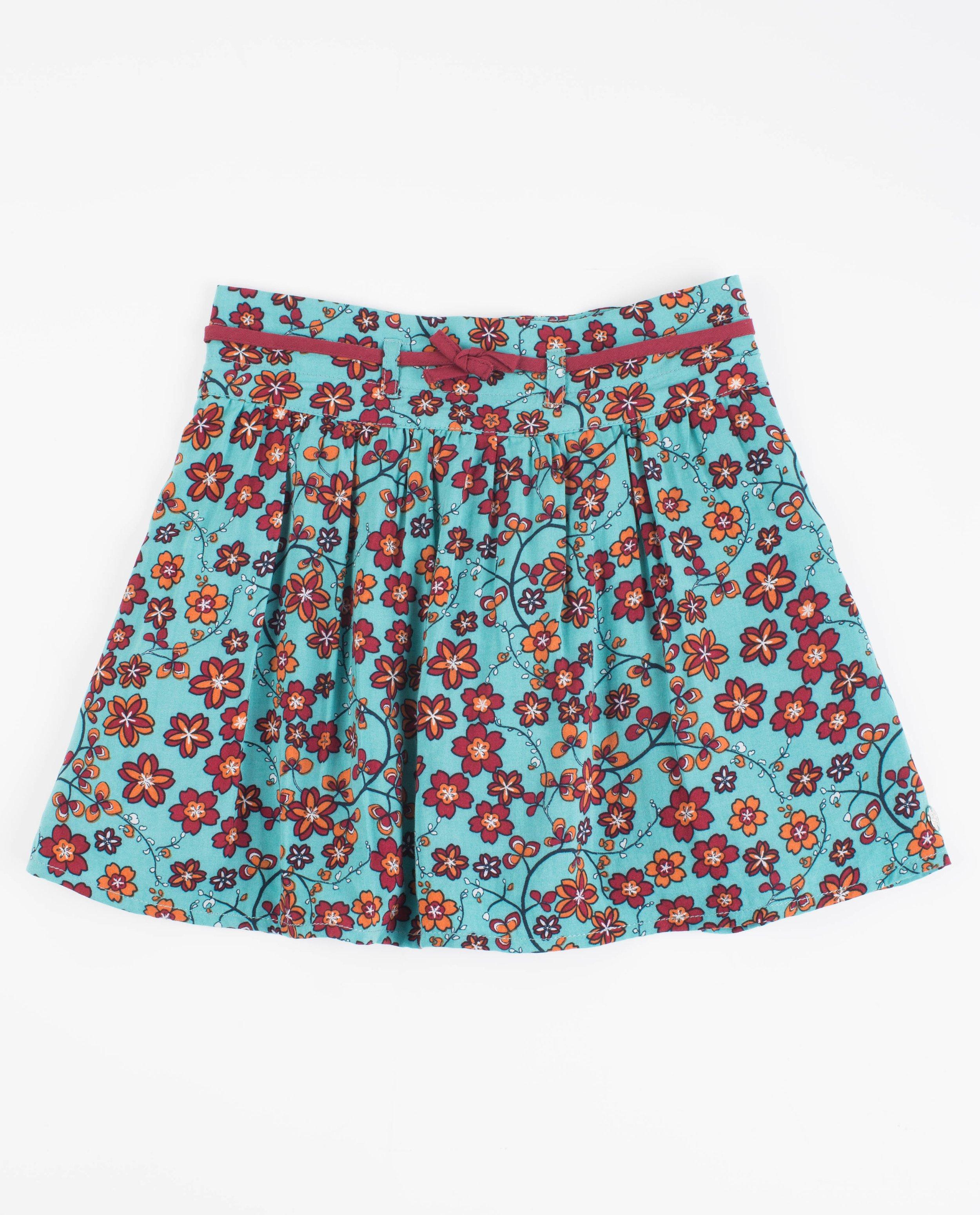 Rokken - Turkooizen rok met print Plop