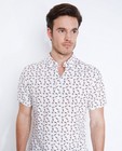 Chemises - Roomwit hemd met vogelprint