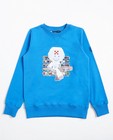 Blauwe sweater met print I AM - null - I AM