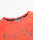 T-shirts - Oranje longsleeve met glitter Samson