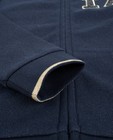 Cardigan - Nachtblauwe hoodie met metaaldraad