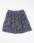 Donkerblauwe rok met florale print - null - JBC
