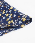 Rokken - Donkerblauwe rok met florale print