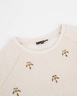 Sweaters - Beige sweater met sierstenen