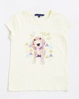 Geel T-shirt met hondenprint I AM - null - I AM