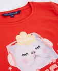 T-shirts - Rood T-shirt met kattenprint I AM