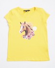 Geel T-shirt met paardenprint I AM - null - I AM