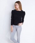 Truien - Zwarte trui met blote schouders