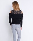 Truien - Zwarte trui met blote schouders
