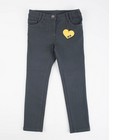 Pantalons - Donkergrijze jeans met glitter K3