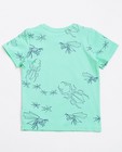 T-shirts - Blauw T-shirt met insectenprint