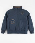 Marineblauwe jas met fleece voering - null - JBC