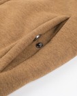 Cardigan - Donkergrijze hoodie met imitatiepels