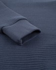 Sweats - Marineblauwe geribde sweater