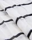 Breigoed - Zwart-wit gestreepte sjaal