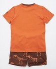 Oranje pyjama van biokatoen I AM