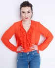 Chemises - Rode blouse met ruches