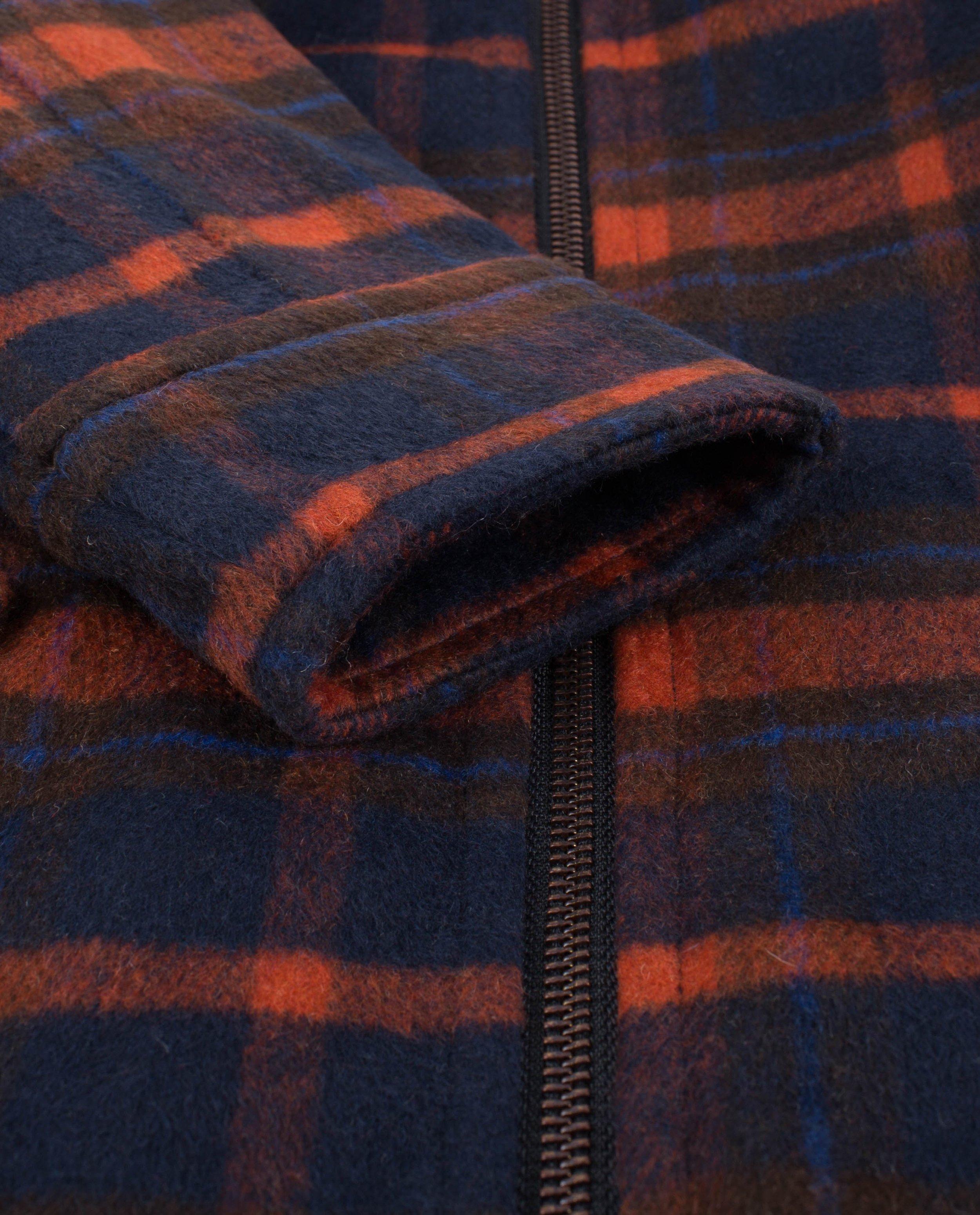 Jassen - Rood-donkerblauwe geruite mantel