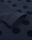 Sweats - Nachtblauwe trui met bollenprint
