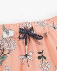 Rokken - Poederroze rok met florale print