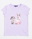 Lila T-shirt met konijnenprint I AM - null - I AM